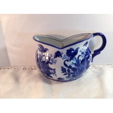Cracker Barrel Porcelana Wall Pocket Vase Blue White 9" W x 5" H **NEW**   173425044426